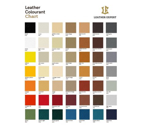 49 odtieňov - farbivo na kožu Leather Expert - Leather Colourant (500 ml)