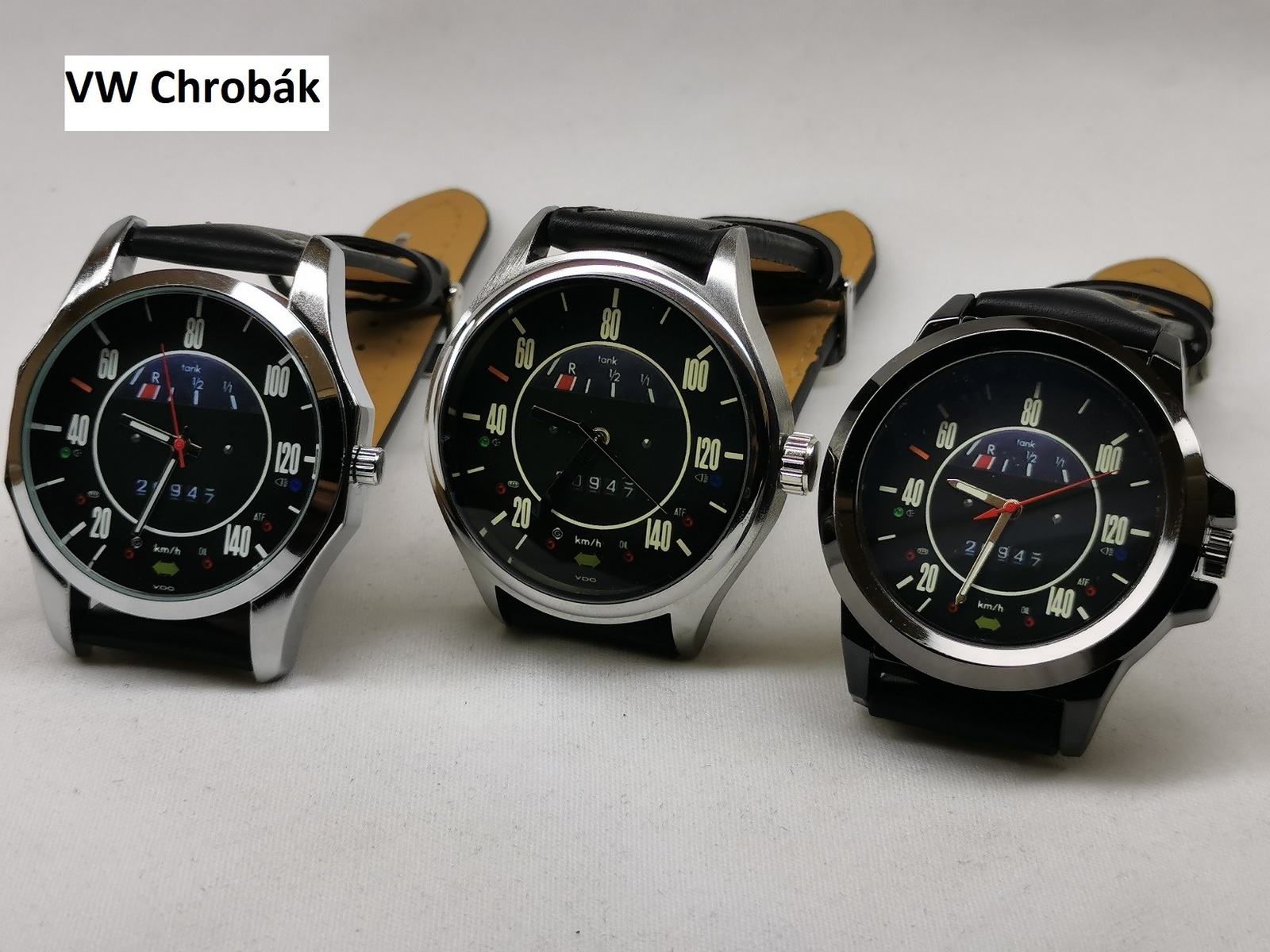 VW Chrobák Retro hodinky s tachometrom