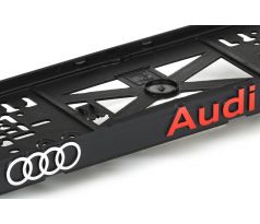 Podložka pod ŠPZ Audi red - sada 2ks