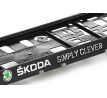 Podložka pod ŠPZ Škoda simply clever - sada 2ks