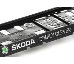 Podložka pod ŠPZ Škoda simply clever - sada 2ks