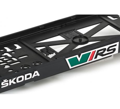 Podložka pod ŠPZ Skoda RS Motorsport - sada 2ks