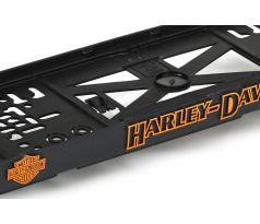 Podložka pod ŠPZ Harley Davidson orange - sada 2ks