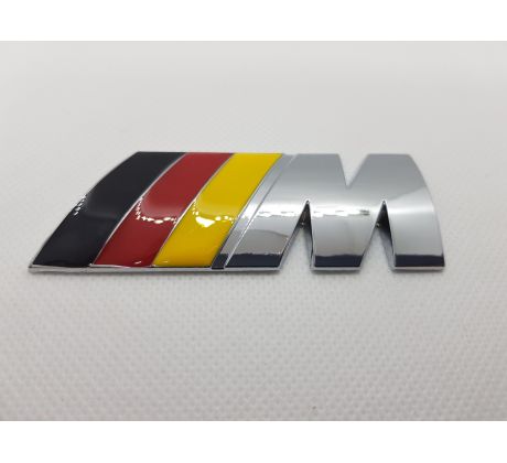 3D Nálepka na auto M nemecká vlajka