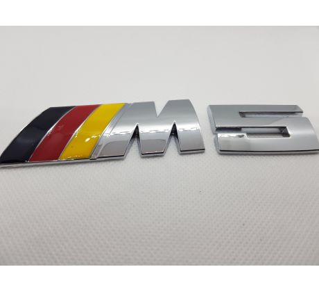 3D Nálepka na auto M 5 nemecká vlajka
